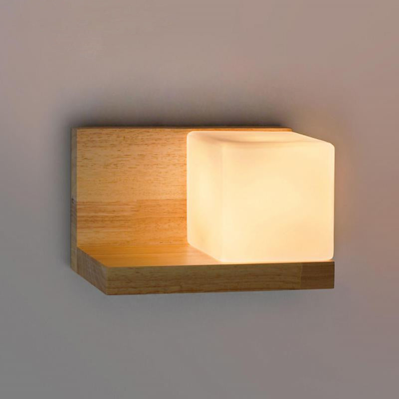 Tarragona | Wooden Shelf with LED Lamp, Right