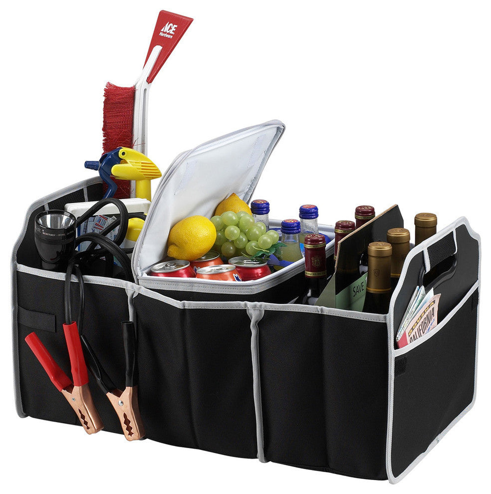 Collapsible Trunk Oganizer And Cooler, Black