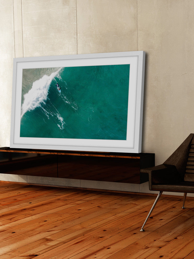 "Big Wave" Framed Print by Karolis Janulis