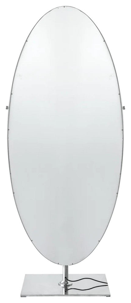 Heiress Full Length Vanity Mirror, Silver, Led Strip Light