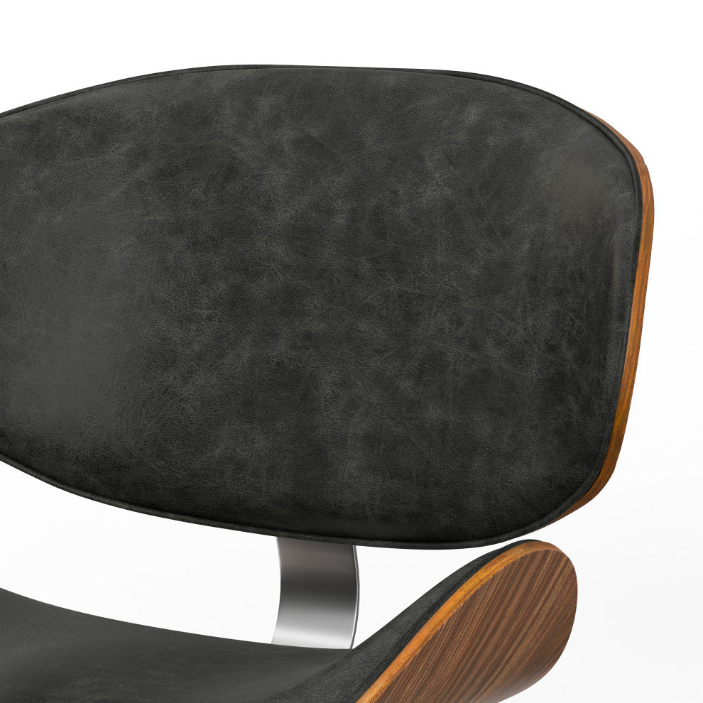Marana Dining Chair in Slate Grey Vegan Faux Leather