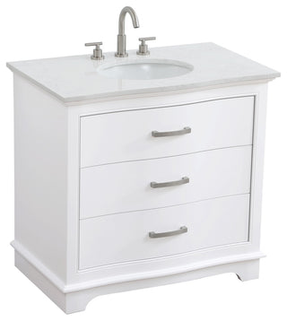Home Living Knox 36" Single Bathroom Vanity, White