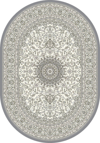 Ancient Garden Rug, 5'3"X7'7" Oval