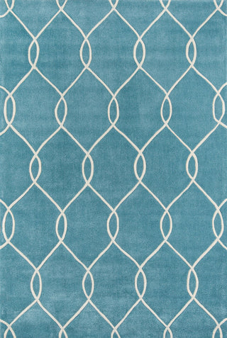 Momeni Bliss Bs-12 Striped Rug, Teal, 3'6"x5'6"