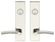 Phoenix Lever, Tubular Entry, Double Cylinder, Polished/Satin Stainless Steel