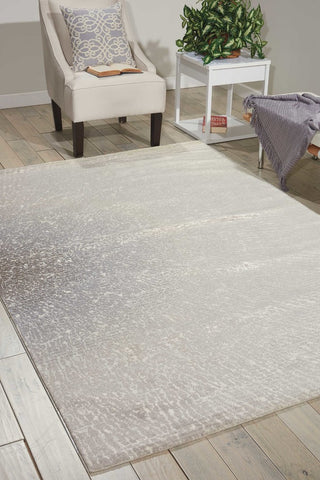 Nourison Twilight 5'6" x 8' Ivory/Grey Modern Indoor Area Rug