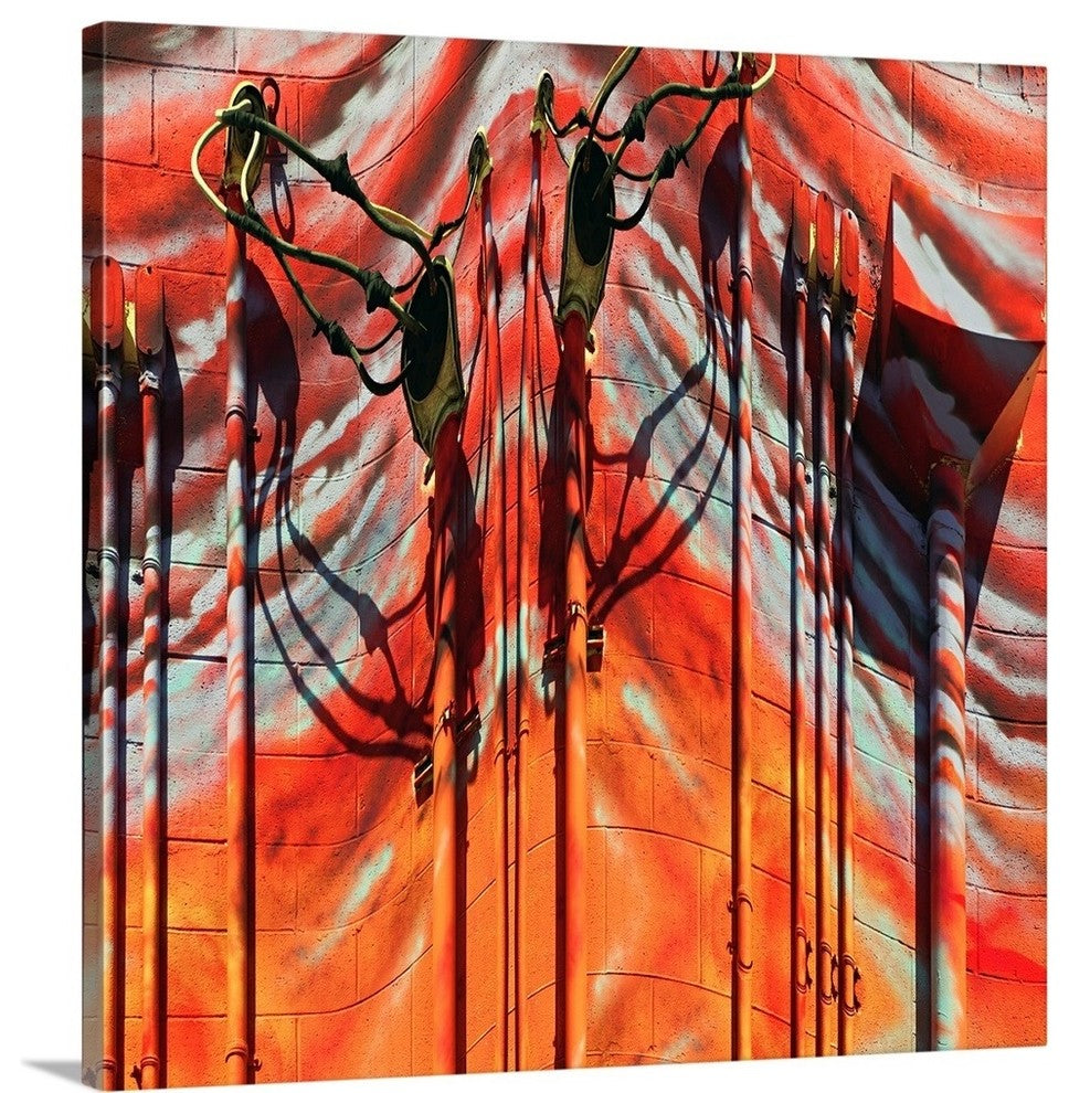 "Pipes" Wrapped Canvas Art Print, 16"x16"x1.5"