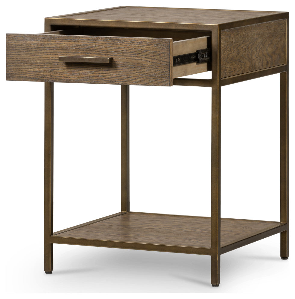 Mason Nightstand, Dark Hazel