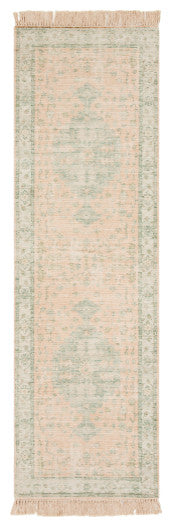 Surya Zainab ZAI-2305 2'6"x8' Rug, Camel/Cream/Sage/Dark Green/Lime/White