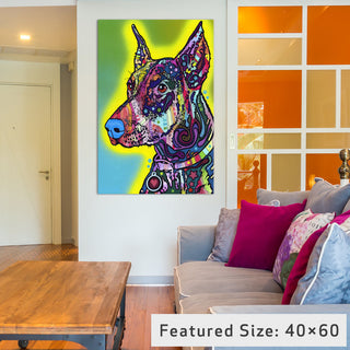 "Doberman" Wrapped Canvas Art Print, 26x18x1.5