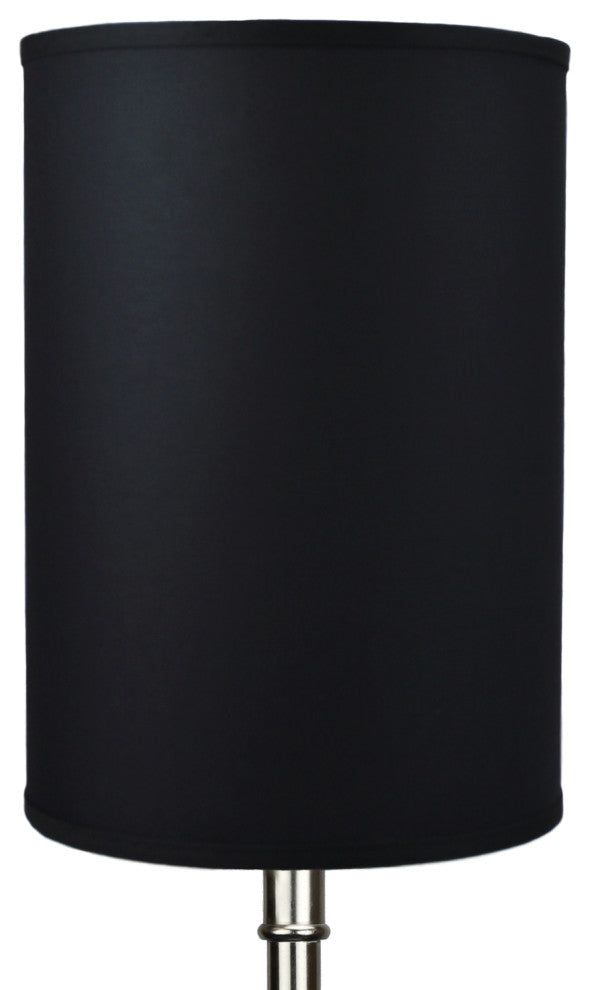 Fenchel Shades 12"x12"x17" Drum Lamp Shade, Linen Black
