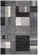 8"x11" Gray Distressed Geometric Area Rug