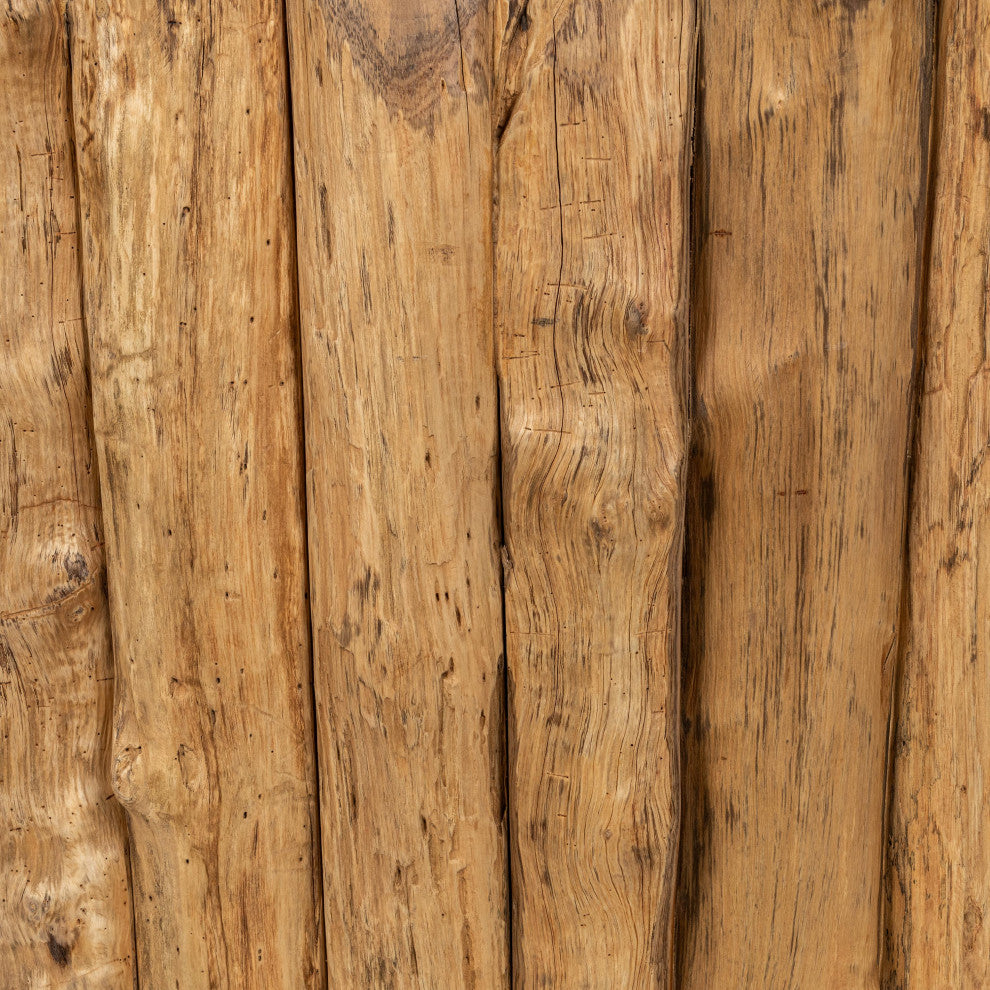 Norwest Petrified Teak Wood Console Table