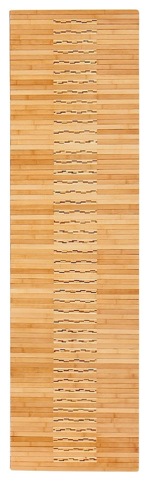 Nevis Bamboo Kitchen and Bath Mat, Natural, 20"x72"