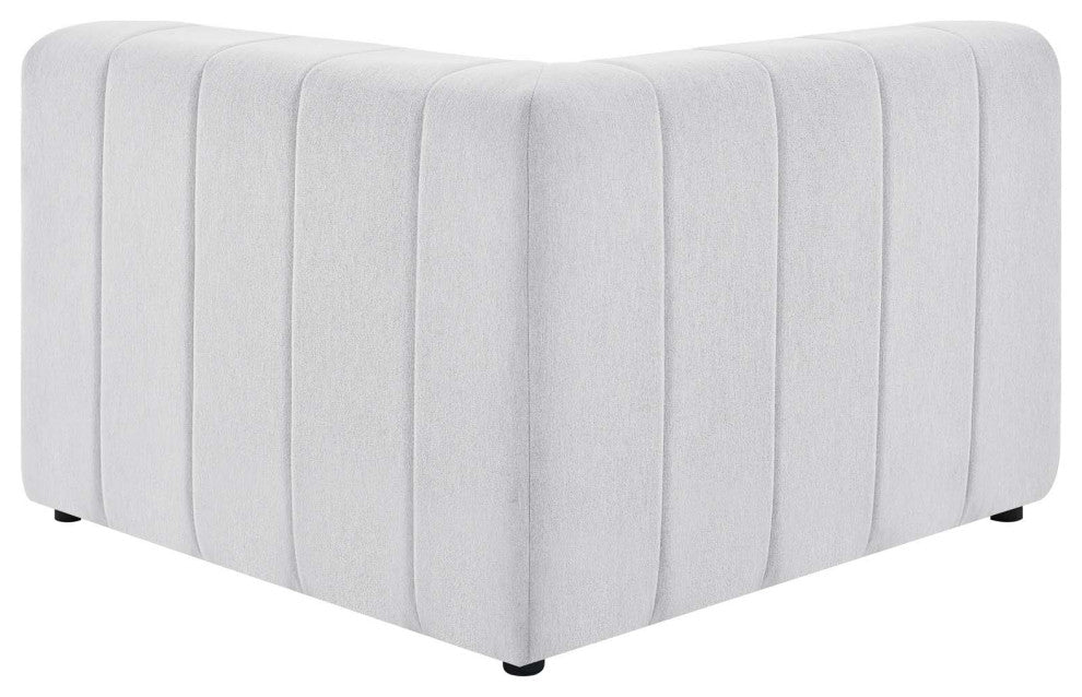 Bartlett Upholstered Fabric 8-Piece Sectional Sofa, Ivory
