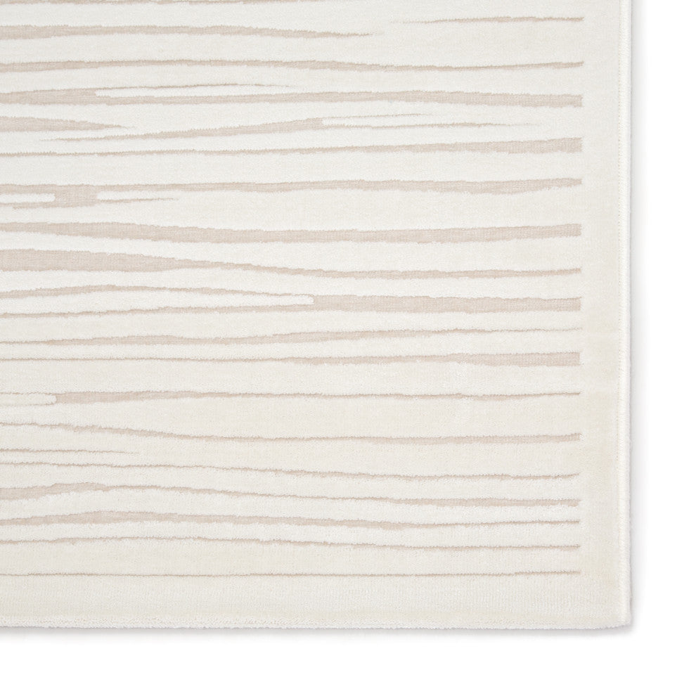 Jaipur Living Linea Abstract White Area Rug, 2'6"x8'