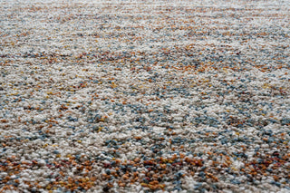 Granada Ezra Ivory, Blue, Orange, and Rust Olefin Shag Area Rug