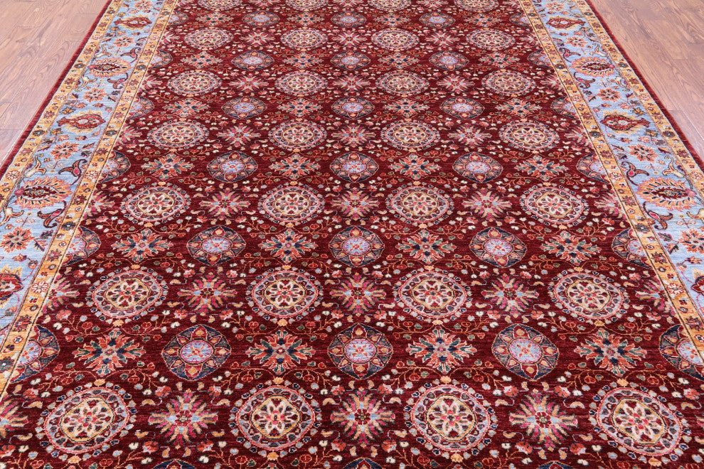 Hand-Knotted Persian Tabriz Wool Rug 9' 0" X 11' 10" - Q12910