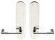 Stuttgart Lever, Tubular Passage, Polished Stainless Steel, 2-3/8" Backset