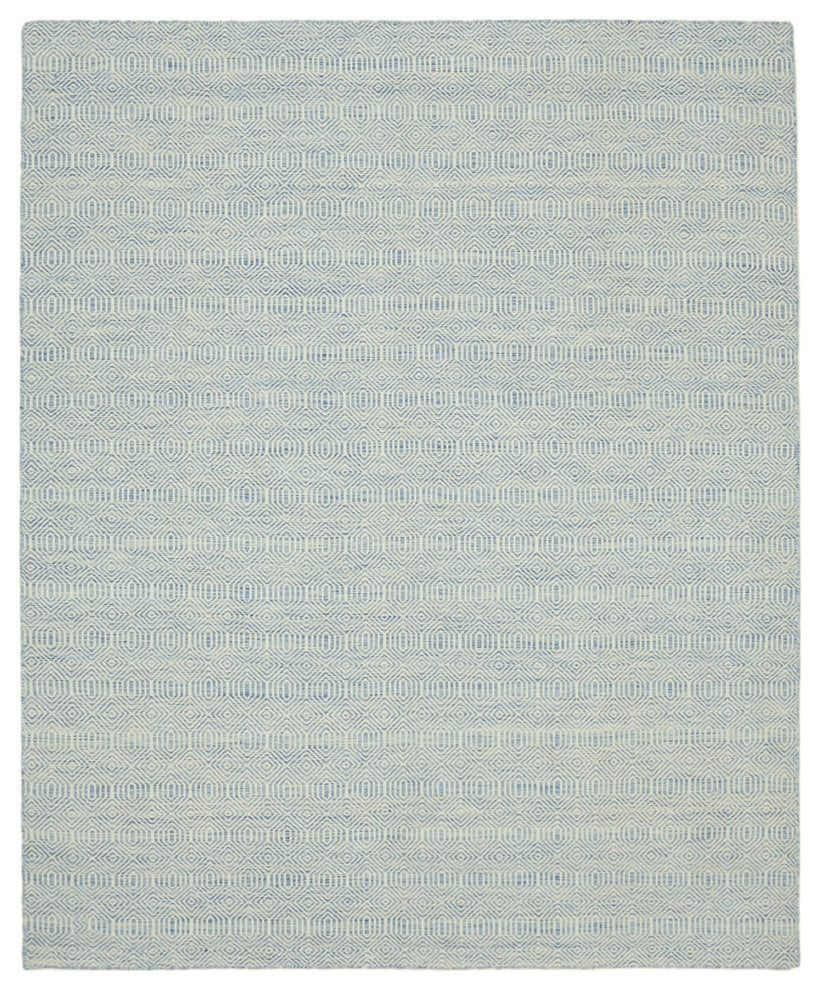 Rug N Carpet - Hand-knotted Modern Design 8' 0'' x 10' 0'' Wool Unique Kilim Rug