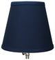 Fenchel Shades 5"x9"x7" Spider Attachment Empire Lamp Shade, Linen Navy