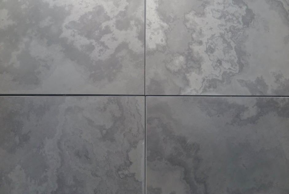 Montauk Black Slate Tiles, Honed Finish, 18"x18", Set of 384