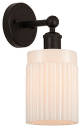 Edison Hadley 5" Sconce, Oil Rubbed Bronze, Matte White Shade