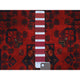 Deep and Saturated Red, Pure Wool Hand Knotted, Afghan Khamyab Rug, 3'4"x4'8"