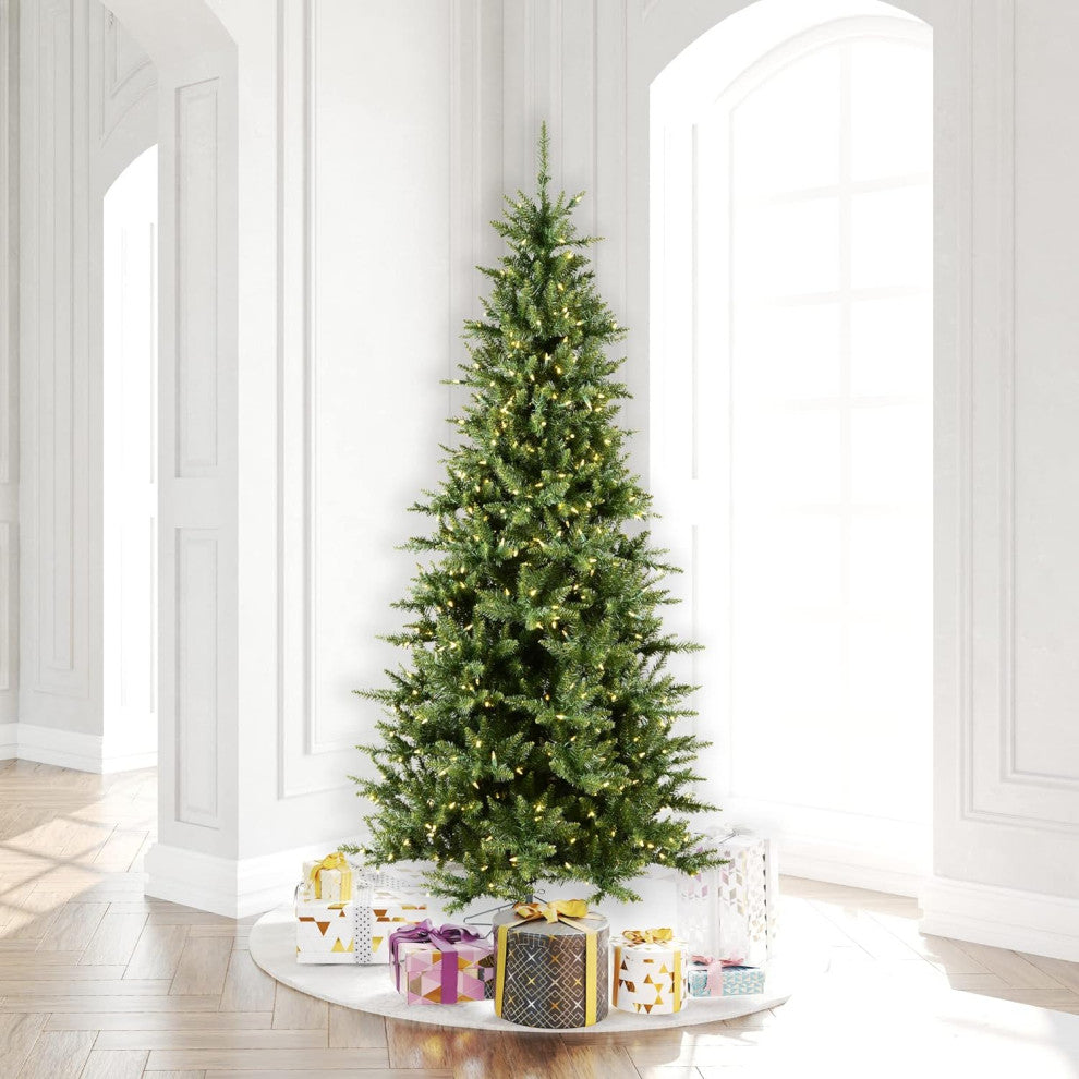 Vickerman A860881LED Camdon Fir Slim Artificial Christmas Tree White LED Lights