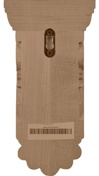 5 3/4"W x 2 3/4"D x 9 3/4"H Thin Flowing Acanthus Corbel, Cherry