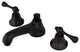 Kingston Brass Widespread Bathroom Faucet With Brass Pop-Up, Oil Rubbed Bronze