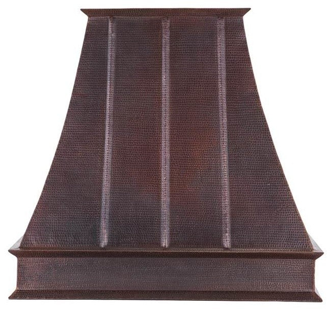Premier Copper Products 38" 625 CFM Copper Euro Range Hood With Baffle Filters