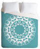 Deny Designs Karen Harris Mod Medallion Aqua Duvet Cover-Lightweight