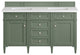Brittany 60" Single Vanity, Smokey Celadon,  White Zeus Quartz Top