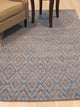 Gray Transitional Trellis Raga Area Rug