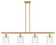 Innovations 516-4I-SG-G1113-LED 4-Light Island Light, Satin Gold