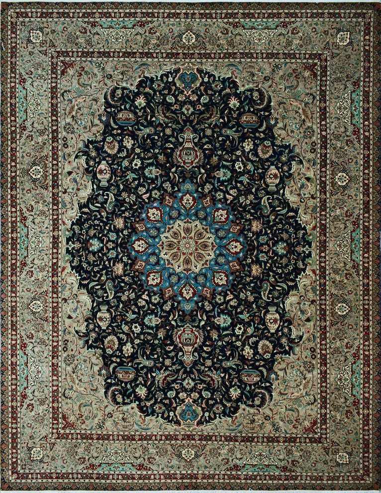 Heirloom Kashan Blue Rug 9'1"x12'1"