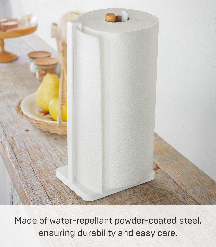 Tosca One-Handed-Tear Paper Towel Holder, White