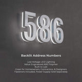 Address Numbers, 7-in. Durable ABS-Polymer, Bronze, 5