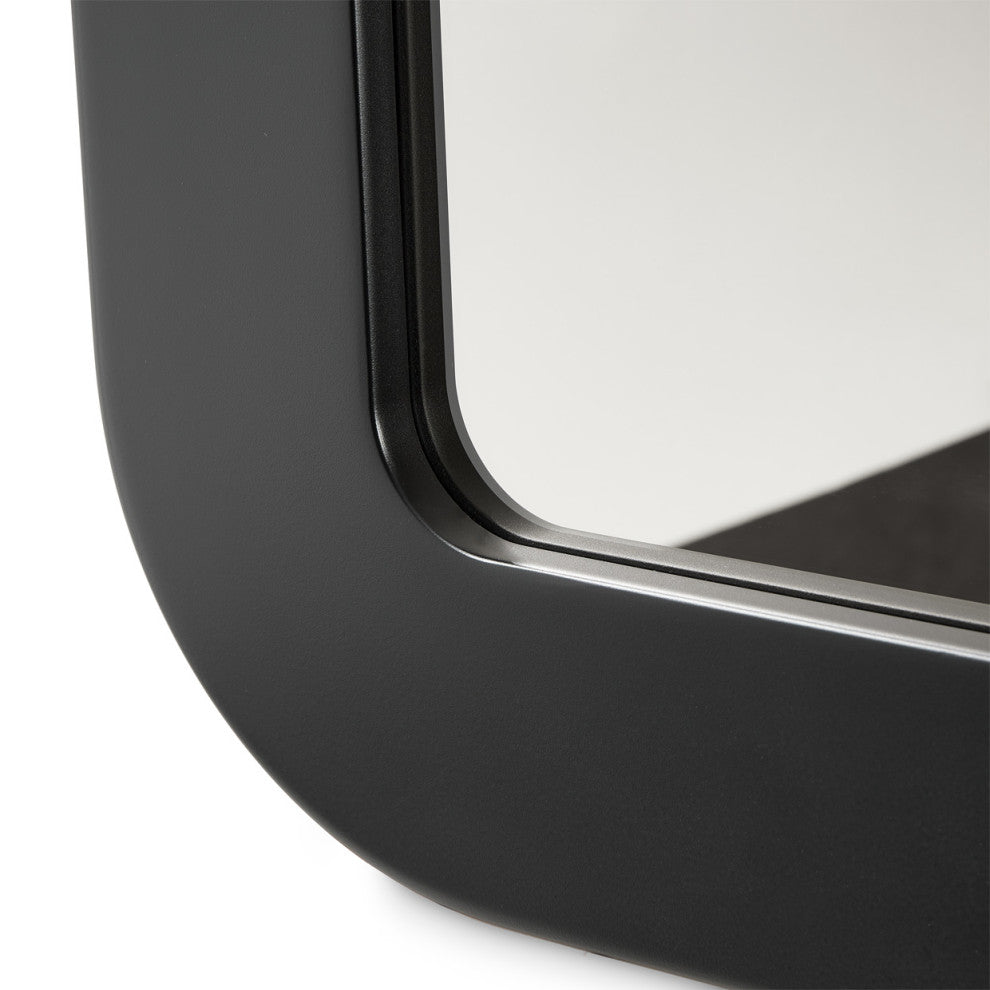 Lisbon Wall Mirror Silken Matte Black