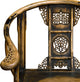 Distressed Elmwood Ming Imperial Palace Arm Chair