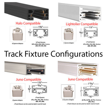 WAC Lighting HHT-180 HT-180 H-Track 6" Tall Low Voltage Track - White