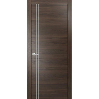 Solid French Door 36 x 80 | Planum 0310 Chocolate Ash with| Bathroom