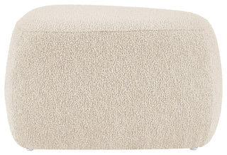 Carlese Fabric Ottoman, Palladian Beige, Small