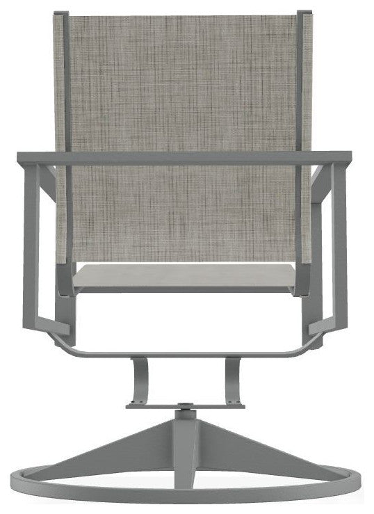 Tribeca Sling Outdoor Swivel Rocker, Smoke/Graphite