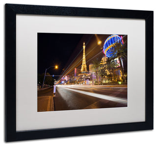 'Las Vegas Blvd.' Matted Framed Canvas Art by David Ayash
