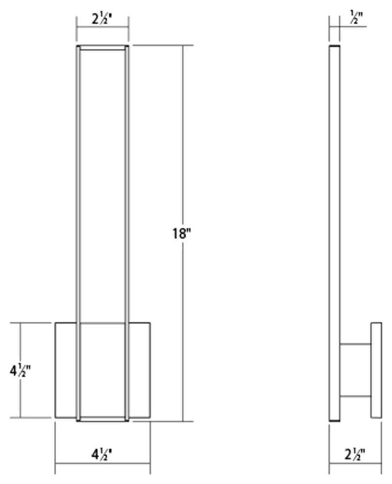 Sonneman 2680 Planes 1 Light 2-1/2"W Integrated LED Bathroom - Satin White
