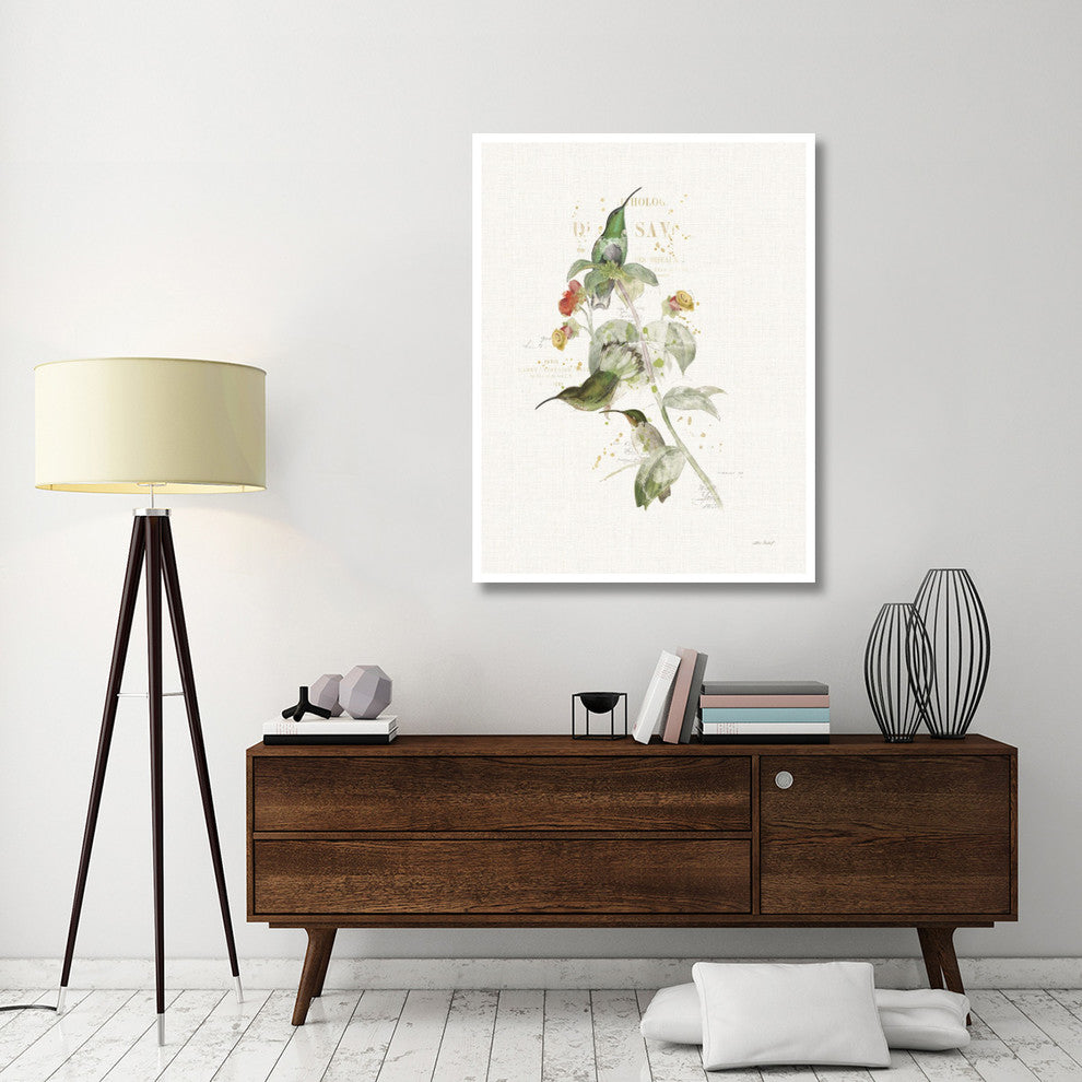 "Colorful Hummingbirds III" Digital Paper Print by Katie Pertiet, 38"x50"