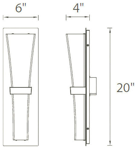 WAC Lighting ProhibitionLED Wall Sconce in Satin Nickel