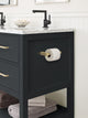 Amerock Monument Contemporary Single Post Toilet Paper Holder, Golden Champagne